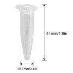 100pcs 1.5ml Plastic Centrifuge Tubes with Caps