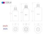 Squeezable 60ml Plastic Dropper Bottles - 5 Pack