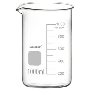 Borosilicate Glass Graduated Lab Beaker, 1000 ml