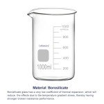 Borosilicate Glass Graduated Lab Beaker, 1000 ml