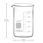 Borosilicate Glass Graduated Lab Beaker, 1000 ml
