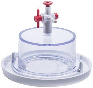 Clear Mini Vacuum Desiccator with Polypropylene Base