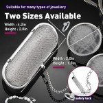 3-Pack Stainless Steel Ultrasonic Jewelry Cleaning Baskets