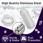 3-Pack Stainless Steel Ultrasonic Jewelry Cleaning Baskets