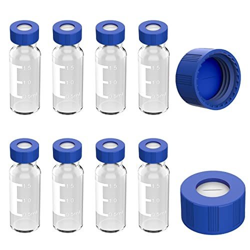2mL Autosampler Vials - 1000 Pack with Caps