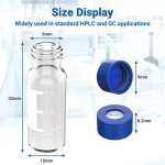 2mL Autosampler Vials - 1000 Pack with Caps