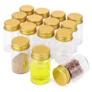 15-Pack 40mL Glass Bottles with Lids
