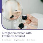 10 ml Black Glass Airtight Storage Jar