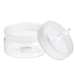Low Form Glass Weighing Bottle with Stopper 60x30mm