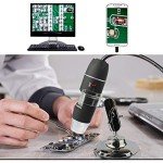 Bysameyee USB Digital Microscope with Adjustable LED Lights