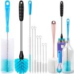 Holikme Long-Handle Bottle and Tube Cleaning Set