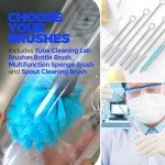 Holikme Long-Handle Bottle and Tube Cleaning Set