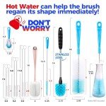 Holikme Long-Handle Bottle and Tube Cleaning Set