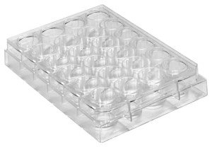 24-Well Non-Sterile Plates Without Lid, 100 Pack