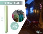 Assorted Neon Plastic Test Tubes - 100 Pack