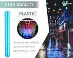 Assorted Neon Plastic Test Tubes - 100 Pack