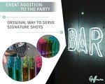Assorted Neon Plastic Test Tubes - 100 Pack