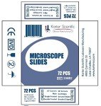 Frosted Microscope Slides with Ground Edges (72 Pack)
