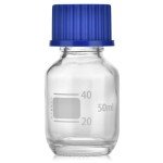 10 Pack 50ml Borosilicate Glass Lab Storage Bottles