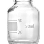10 Pack 50ml Borosilicate Glass Lab Storage Bottles