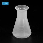 PATIKIL 100ml Clear Plastic Erlenmeyer Flask Set