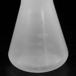 PATIKIL 100ml Clear Plastic Erlenmeyer Flask Set