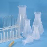 PATIKIL 100ml Clear Plastic Erlenmeyer Flask Set