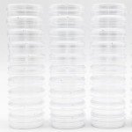 Transparent Plastic Petri Dishes, 30-Pack, 35mm