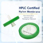 Zoomto 100PCS 0.22µm Nylon Syringe Filters