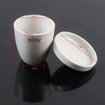 30ml Porcelain Lab Crucible with Lid - 1 Pack