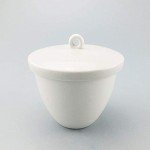 30ml Porcelain Lab Crucible with Lid - 1 Pack