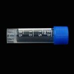 100-Pack 2ml Plastic Graduated Vials with Caps