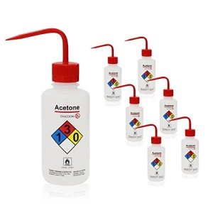Okulab 6-Pack 500ml Acetone Wash Bottles