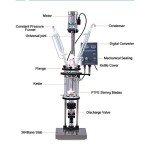 2L Glass Jacketed Reactor for Chemical Reactions