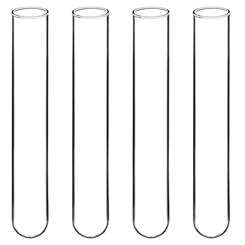 BorinGlass Clear Round Bottom Test Tubes (100)