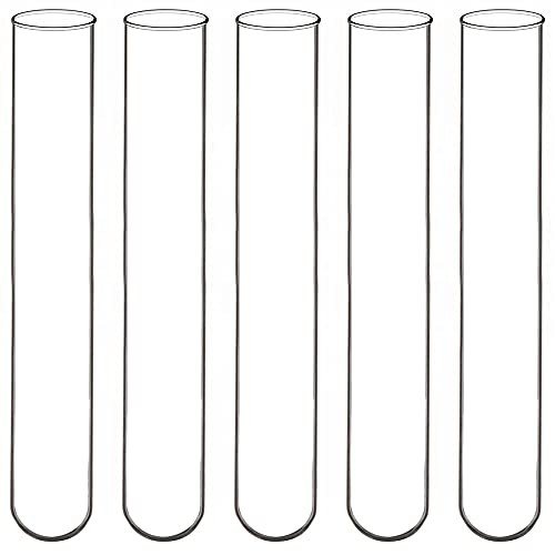 50 Pack Borosilicate Glass Round Bottom Test Tubes