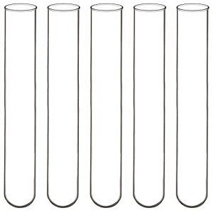 50 Pack Borosilicate Glass Round Bottom Test Tubes