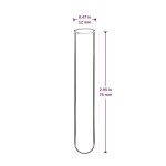 BorinGlass Clear Round Bottom Test Tubes (100)