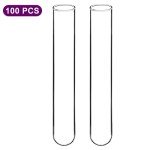 BorinGlass Clear Round Bottom Test Tubes (100)