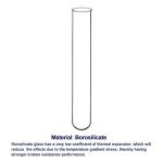 50 Pack Borosilicate Glass Round Bottom Test Tubes