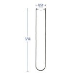 50 Pack Borosilicate Glass Round Bottom Test Tubes