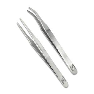 Essential 2PC Stainless Steel Forceps Set - 4.5