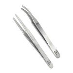 Essential 2PC Stainless Steel Forceps Set - 4.5