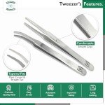 Essential 2PC Stainless Steel Forceps Set - 4.5