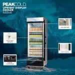 PEAKCOLD 23 Cu. Ft. Commercial Glass Door Cooler