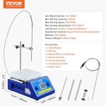 VEVOR Magnetic Stirrer Hot Plate with LED Screen