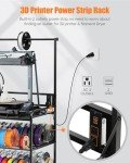 Rolling 3D Printer Filament Storage Rack with Wheels