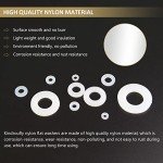 Nylon Flat Washers Assortment Kit - 820 Pieces