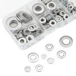 260-Piece Stainless Steel Flat Washer Assortment Kit