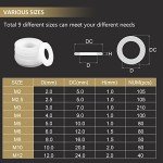 Nylon Flat Washers Assortment Kit - 820 Pieces